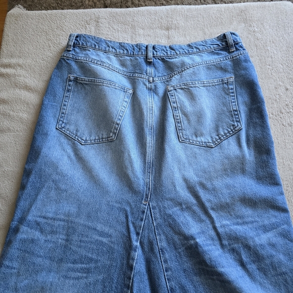 Reformation Tazz Denim Maxi Skirt in Hemlock size 31 - Picture 7 of 11